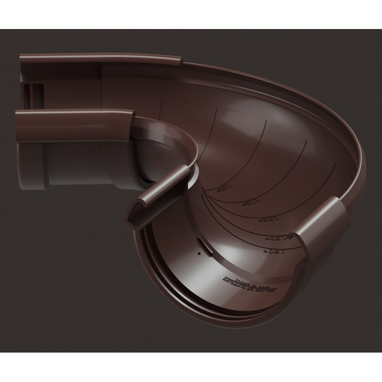 Угол желоба регулируемый 60˚-160˚ DOCKE LUX, шоколад