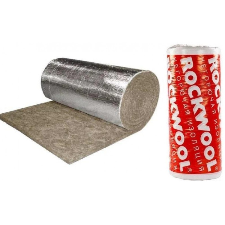 Утеплитель Rockwool Вайред Мат I 105 Кашированный фольгированный 5000х1000х40 мм