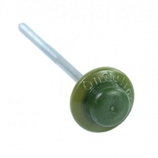 Ондулин Гвозди с литой шляпкой зеленые 100 шт