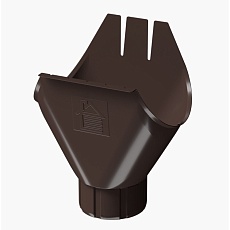 Воронка желоба 125/90 Döcke STAL Premium (Шоколад)